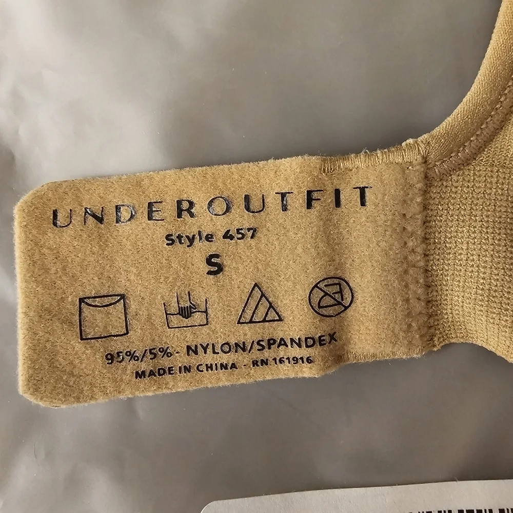 UNDEROUTFIT The Comfort Shaping Bra w Extender, Non-Adjustable Straps, Tan Color